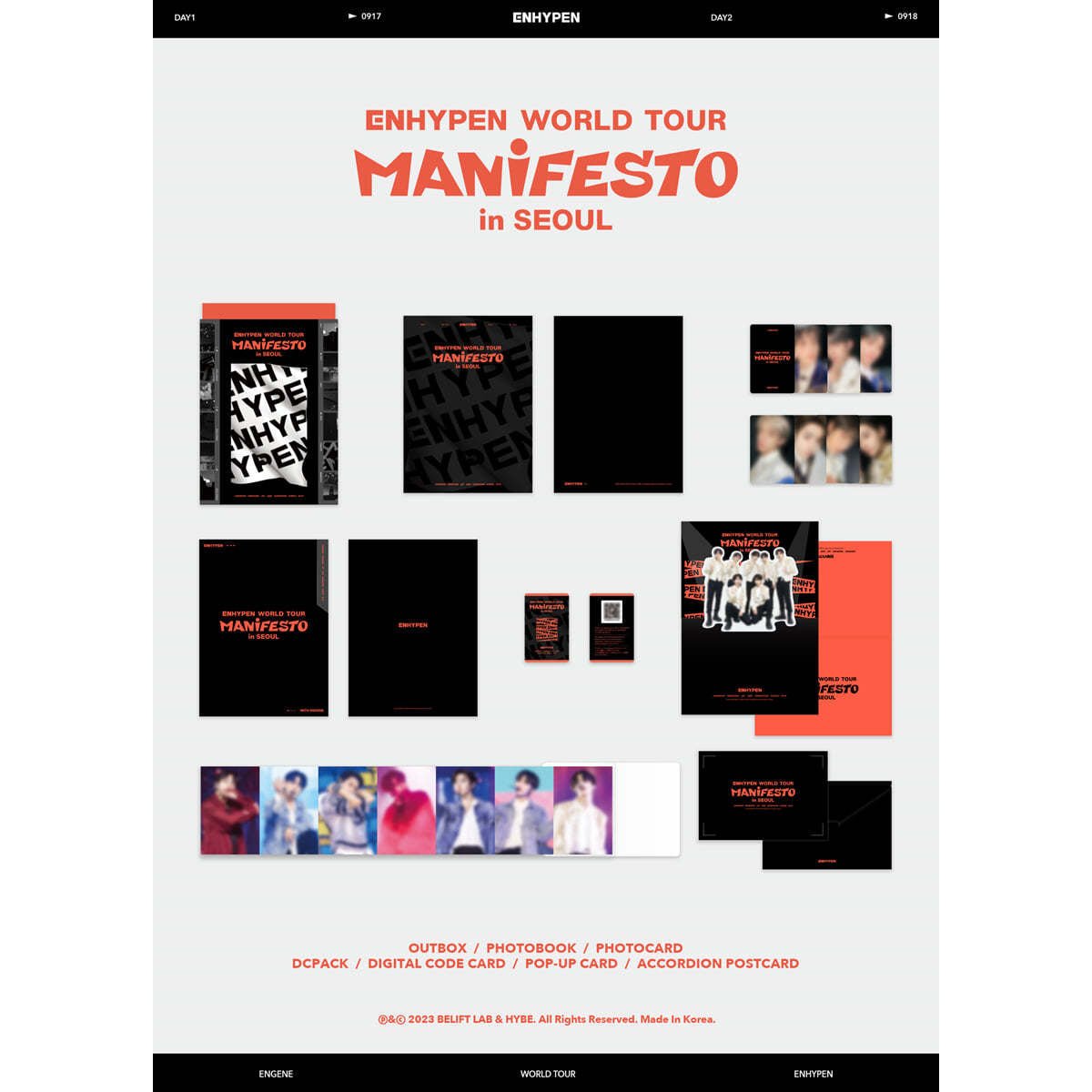 ENHYPEN - WORLD TOUR MANIFESTO in SEOUL (DIGITAL CODE , DVD)