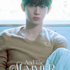 A promotional portrait of Yoo Seungeon from the group AND2BLE, wearing a beige knit v-neck sweater. The text 'And The SUMMER' and 'AND2BLE : YOO SEUNGEON' are overlaid at the bottom, and 'D'ICON' is visible on the top right.