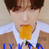 TWS's Youngjae holding a popsicle with 'D'Icon' branding in the foreground