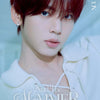 A close-up portrait of a young man with short reddish hair wearing a pale cream textured jacket over a white top, with the text 'And The SUMMER' and 'ANDZBLE : HAN YUJIN' overlaid on the image.