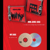 Promotional graphic for 82MAJOR's album packaging featuring 'FEELM' brand on a red background