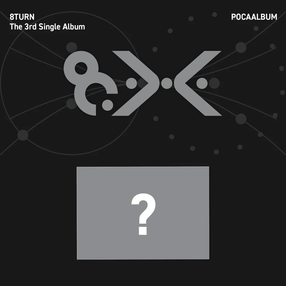 Album cover with a question mark and '8TURN' branding on a dark background