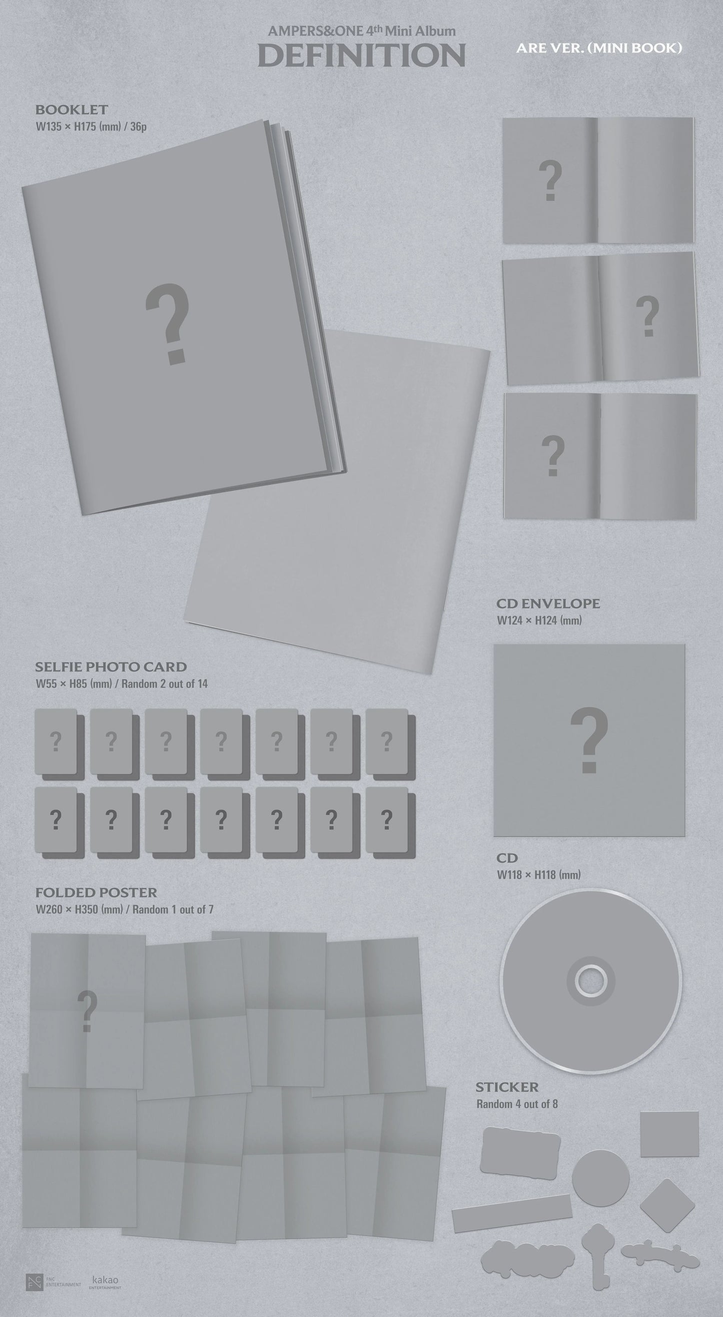 [PRE-ORDER] AMPERS&ONE - 4th Mini Album [DEFINITION] ARE Ver. + POB