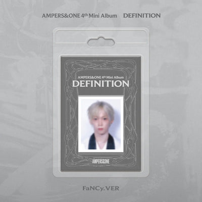 Album packaging for Ampers&One 4th Mini Album Definition on a gray background