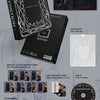 Promotional image of Ampers&One 4th Mini Album 'Definition' with packaging and included items.