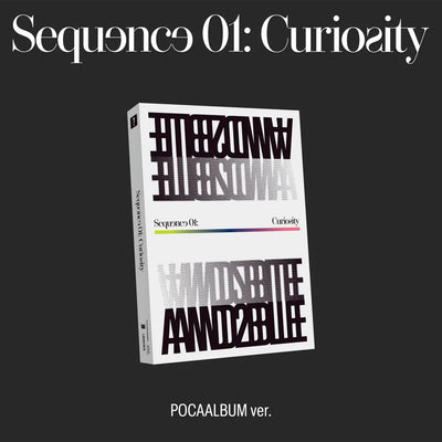 AND2BLE's album cover with text 'Sequence 01: Curiosity' on a black background