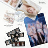 A flat lay collage of ARTMS album, featuring printed photos, a CD, small photo cards, and a booklet on a light gray background. The top displays the stylized text 'Hyper-Ego'
