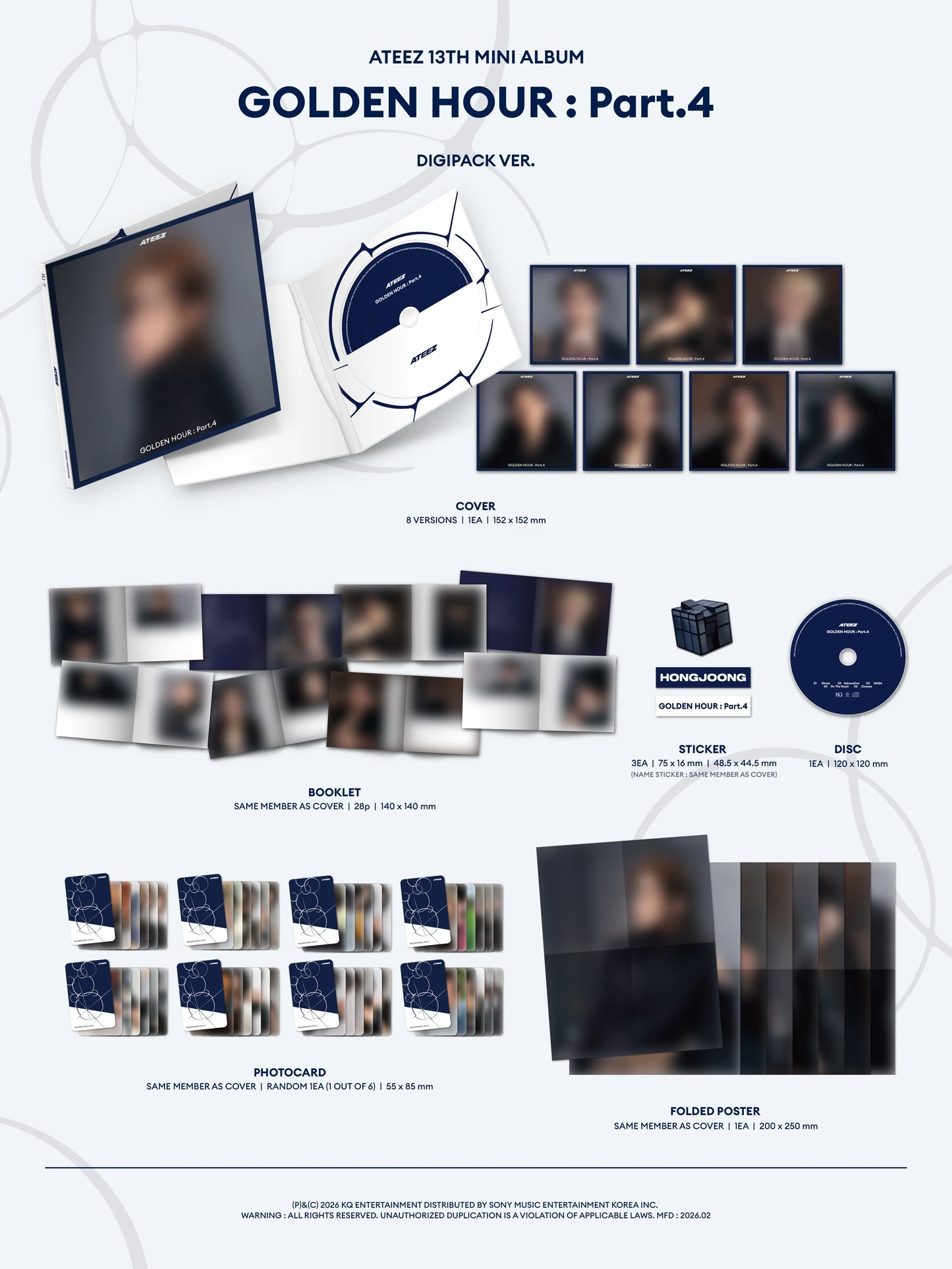 ATEEZ - [GOLDEN HOUR: Part.4] DIGIPACK Ver.
