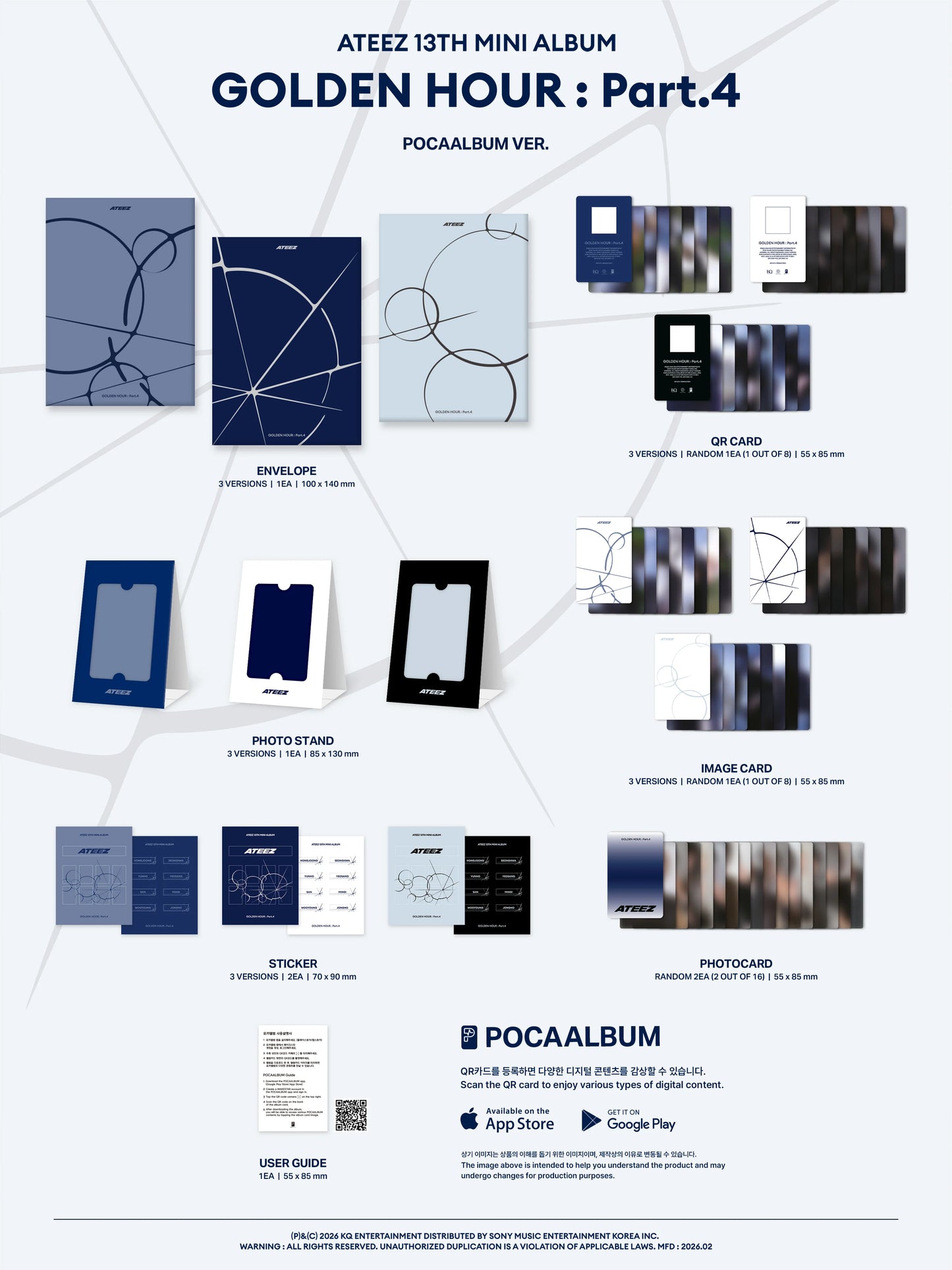ATEEZ - [GOLDEN HOUR: Part.4] POCAALBUM Ver.