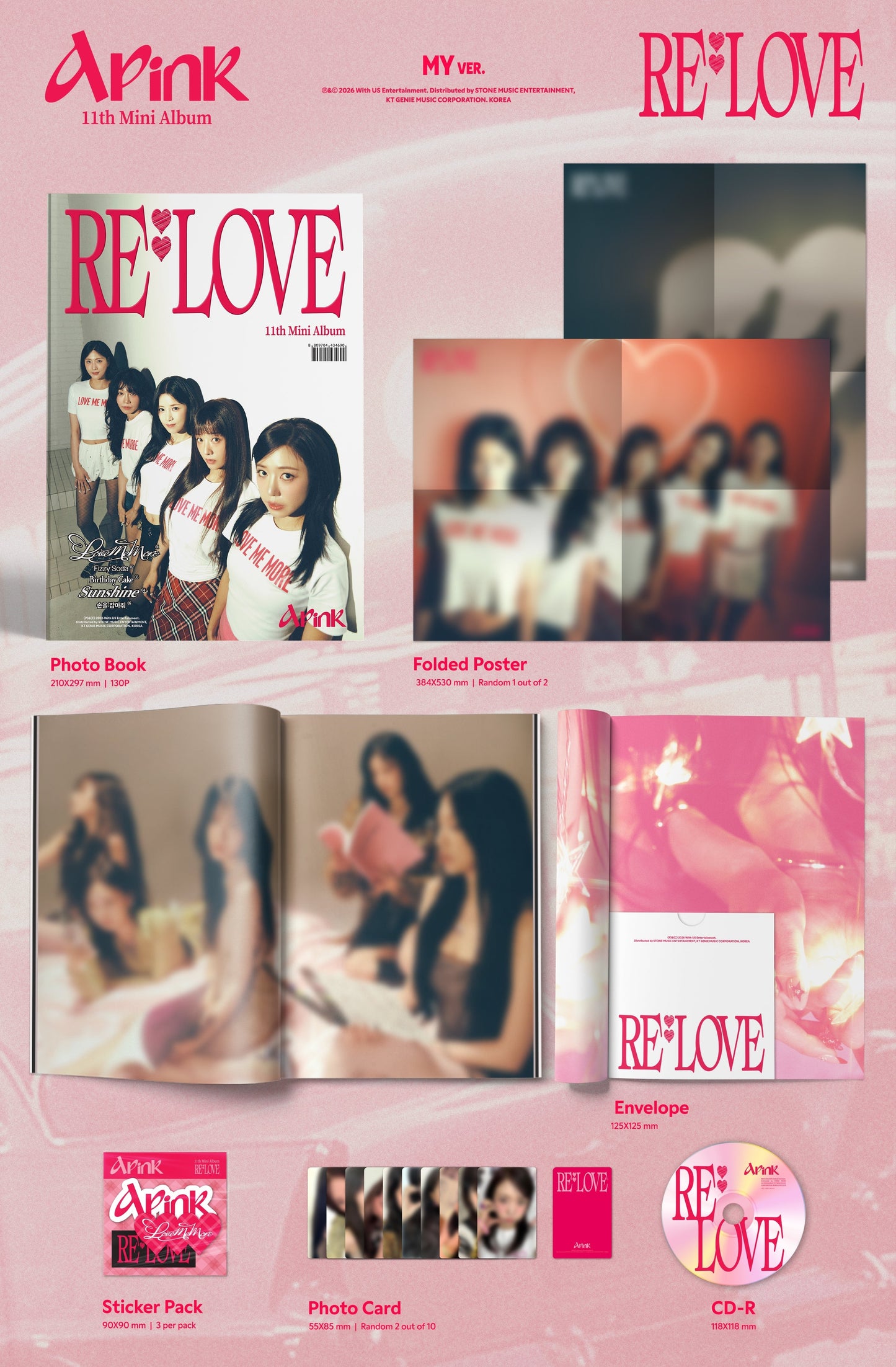 Apink - 11th Mini Album [RE: LOVE] (Random)