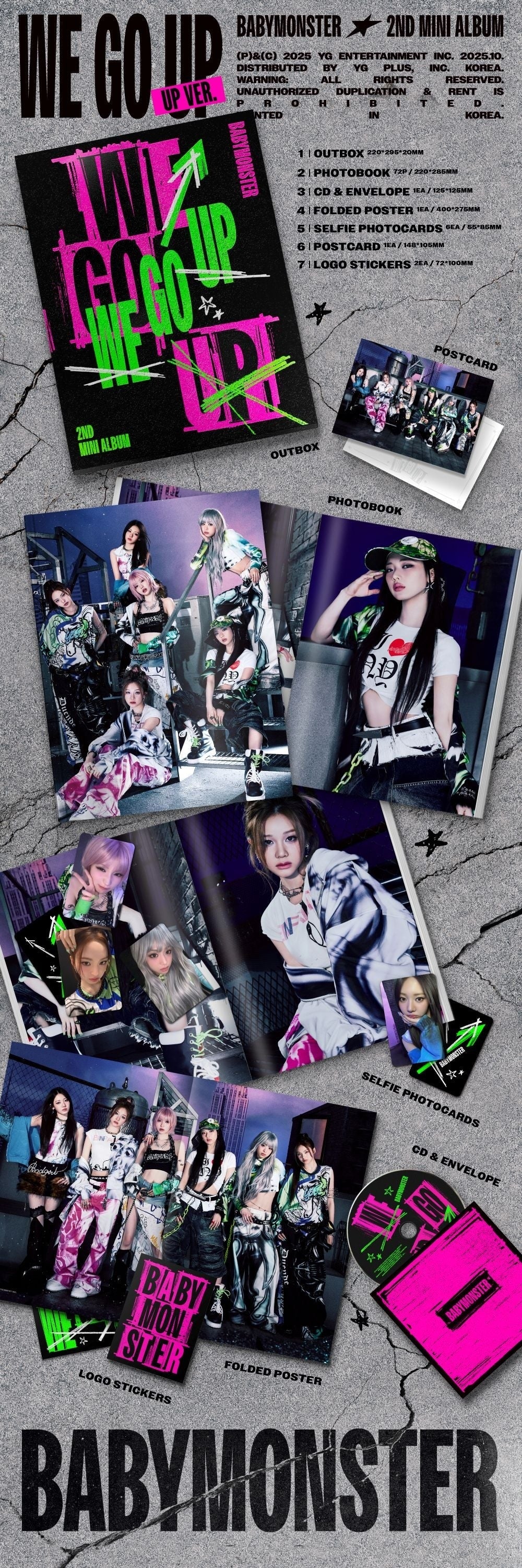 BABYMONSTER - 2nd Mini Album [WE GO UP] UP Ver.