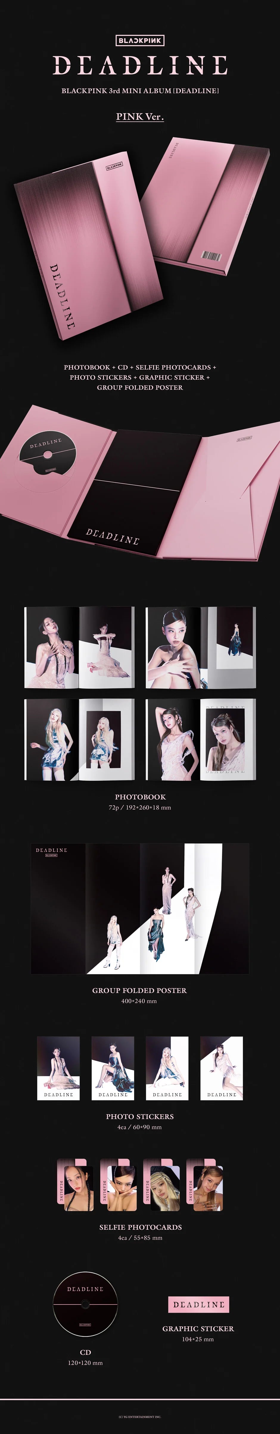 BLACKPINK - 3rd Mini Album [DEADLINE] PINK Ver.