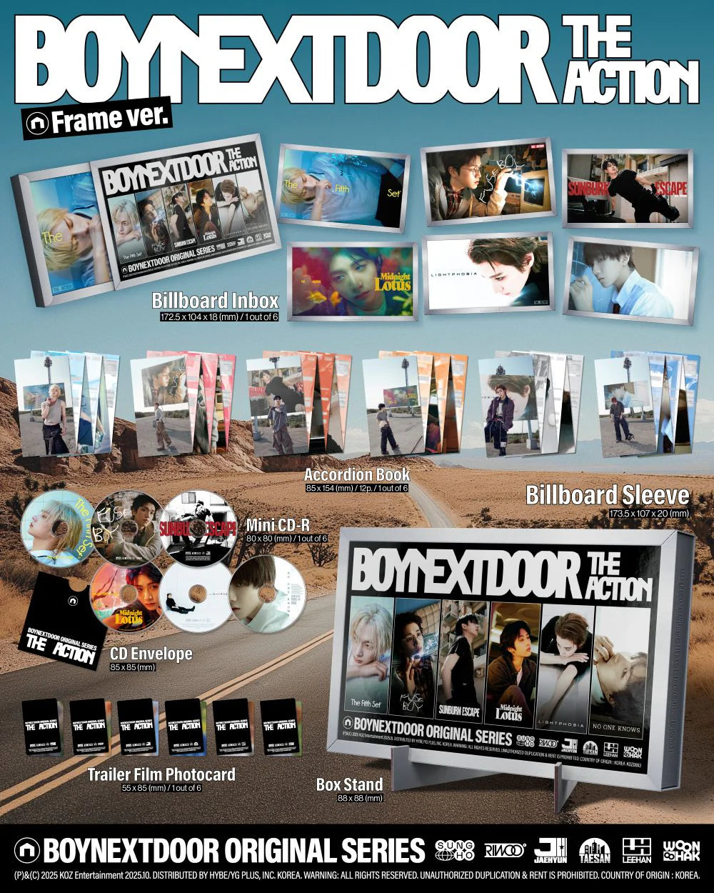 BOYNEXTDOOR - 5th EP [The Action] Frame Ver.