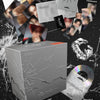 CLOSE YOUR EYES's 3rd mini album packaging with CD, photo book, and other components on a black background