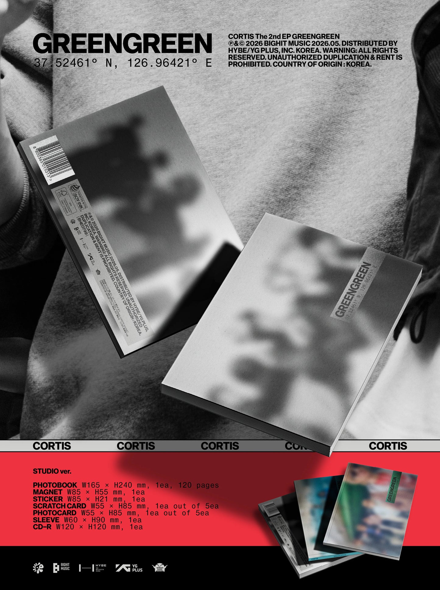 [PRE-ORDER] CORTIS - 2nd EP [GREENGREEN] Standard Ver. + POB