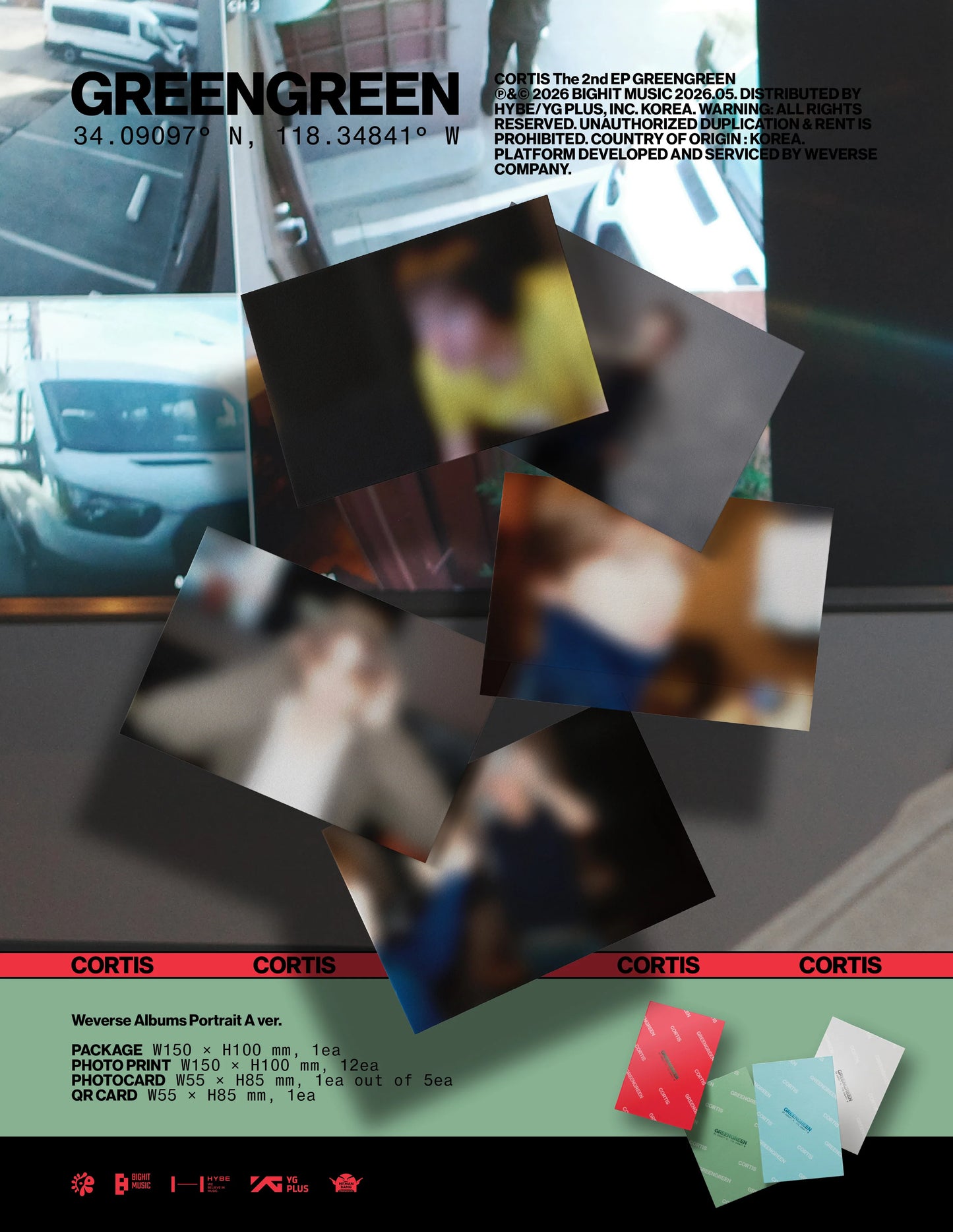 [PRE-ORDER] CORTIS - 2nd EP [GREENGREEN] Weverse Albums Ver. + POB