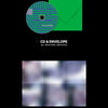 A tall promotional collage for ENHYPEN's 'the sin bliss' album featuring multiple small artwork thumbnails, text labels such as package, booklet, cd, poster, sticker set, photocard