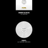 A collage of ENHYPEN's 'The Sin: Bliss' album, showing the outer sleeve, inner sleeve, vinyl record, insert, and photo cards against a black background.