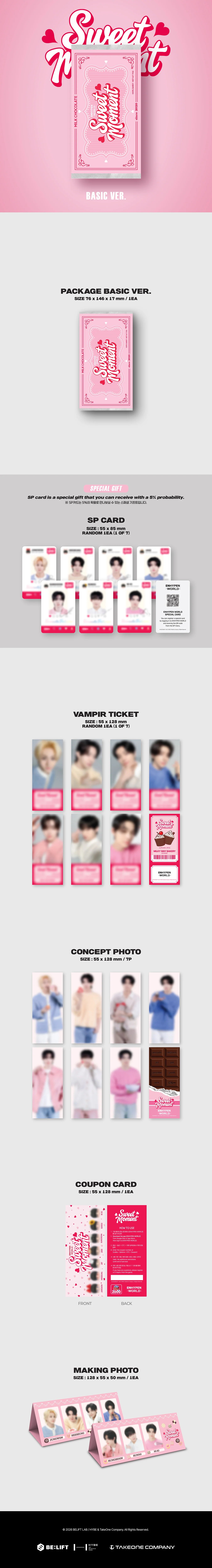 ENHYPEN - [ENHYPEN WORLD COUPON CARD COLLECTION] SWEET MOMENT BASIC Ver.
