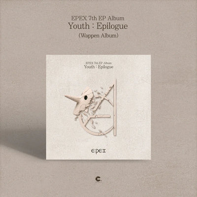 EPEX 7th EP Album 'Youth: Epilogue' album packaging on a beige background