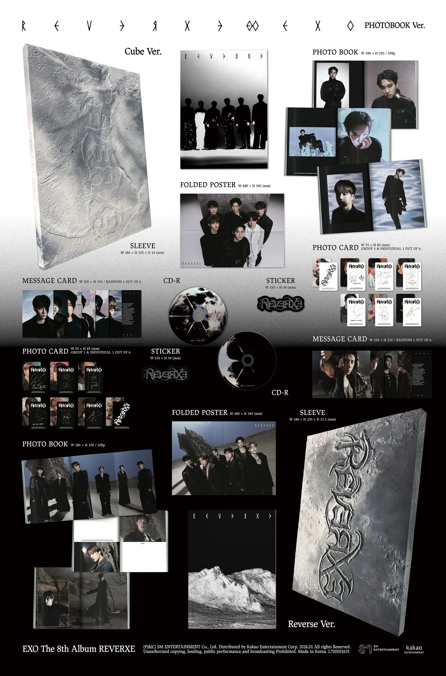 EXO - 8th Album [REVERXE] PHOTOBOOK Ver. (Random)