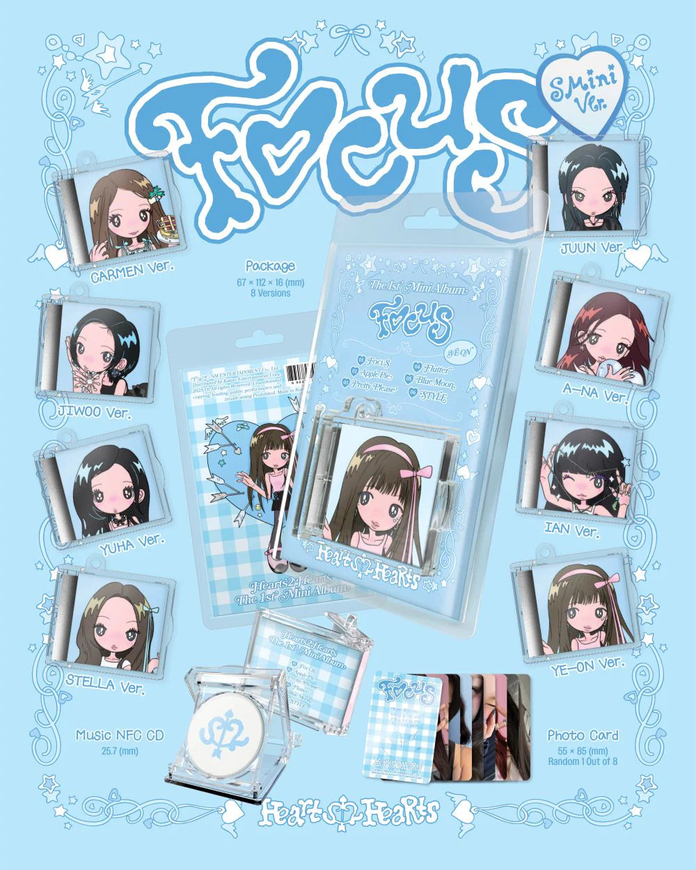 Hearts2Hearts - 1st Mini Album [FOCUS] SMini Ver.