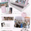 I.O.I 3rd mini album inclusions showing various items in a white background