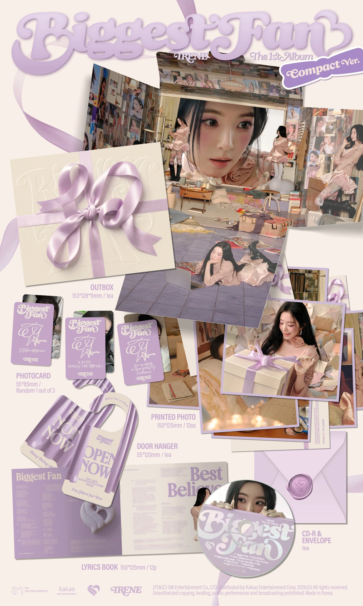 IRENE - 1st Album [Biggest Fan] Compact Ver.
