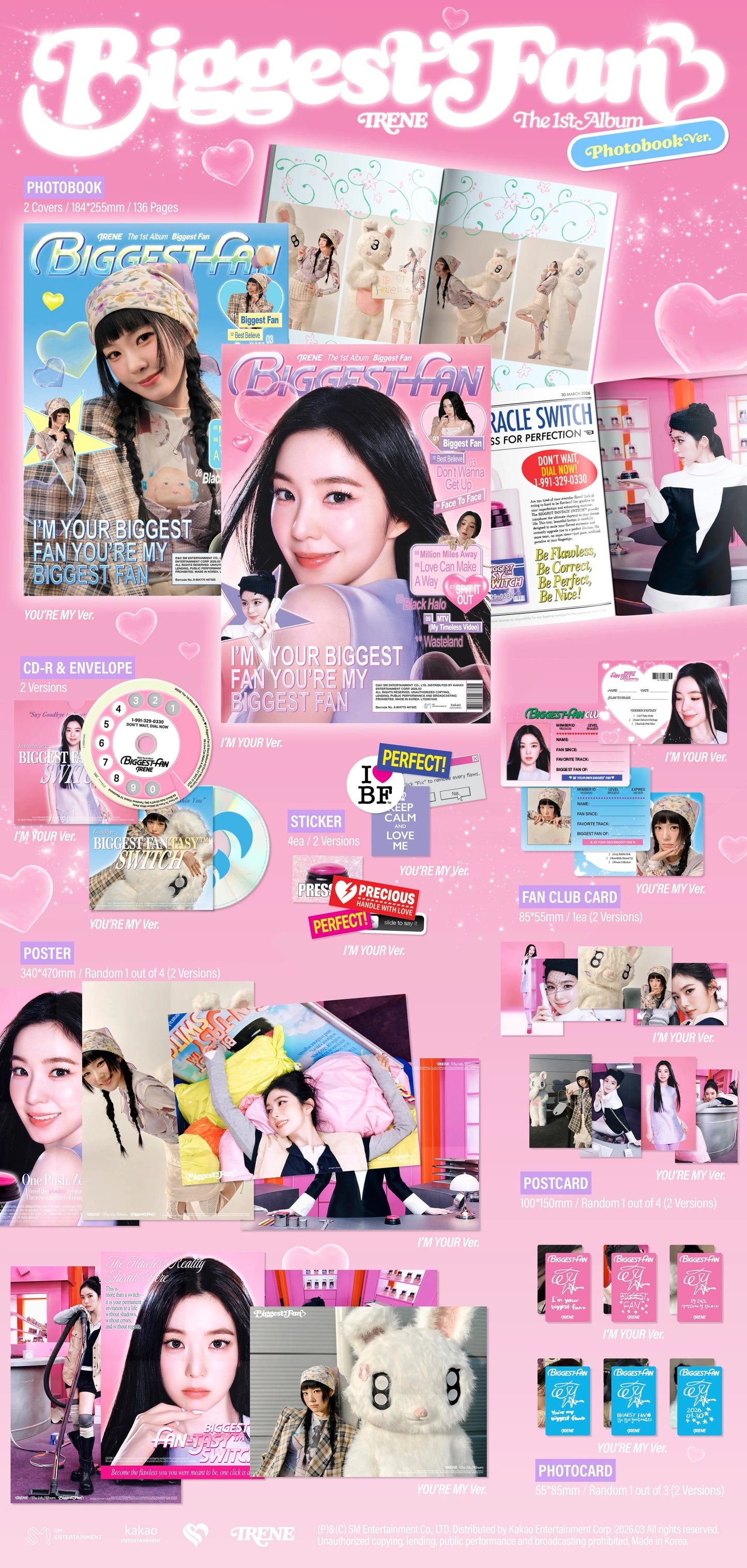 IRENE - 1st Album [Biggest Fan] Photobook Ver.