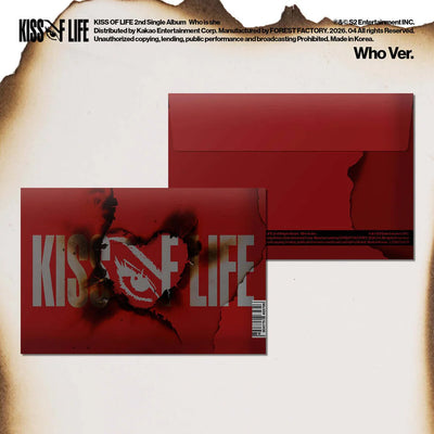 [PRE-ORDER] KISS OF LIFE - 2nd Single Album [Who is she] Who Ver. + POB