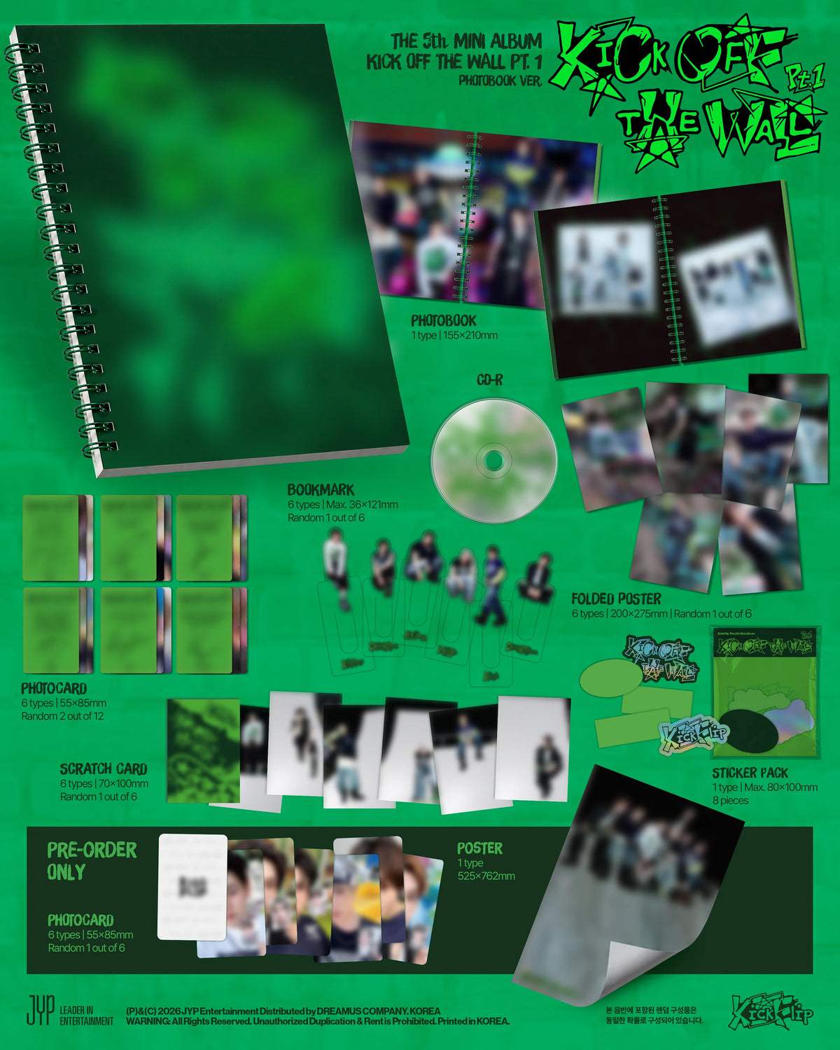 [PRE-ORDER] KickFlip - 5th Mini Album [KICK OFF THE WALL Pt.1] PHOTOBOOK Ver.