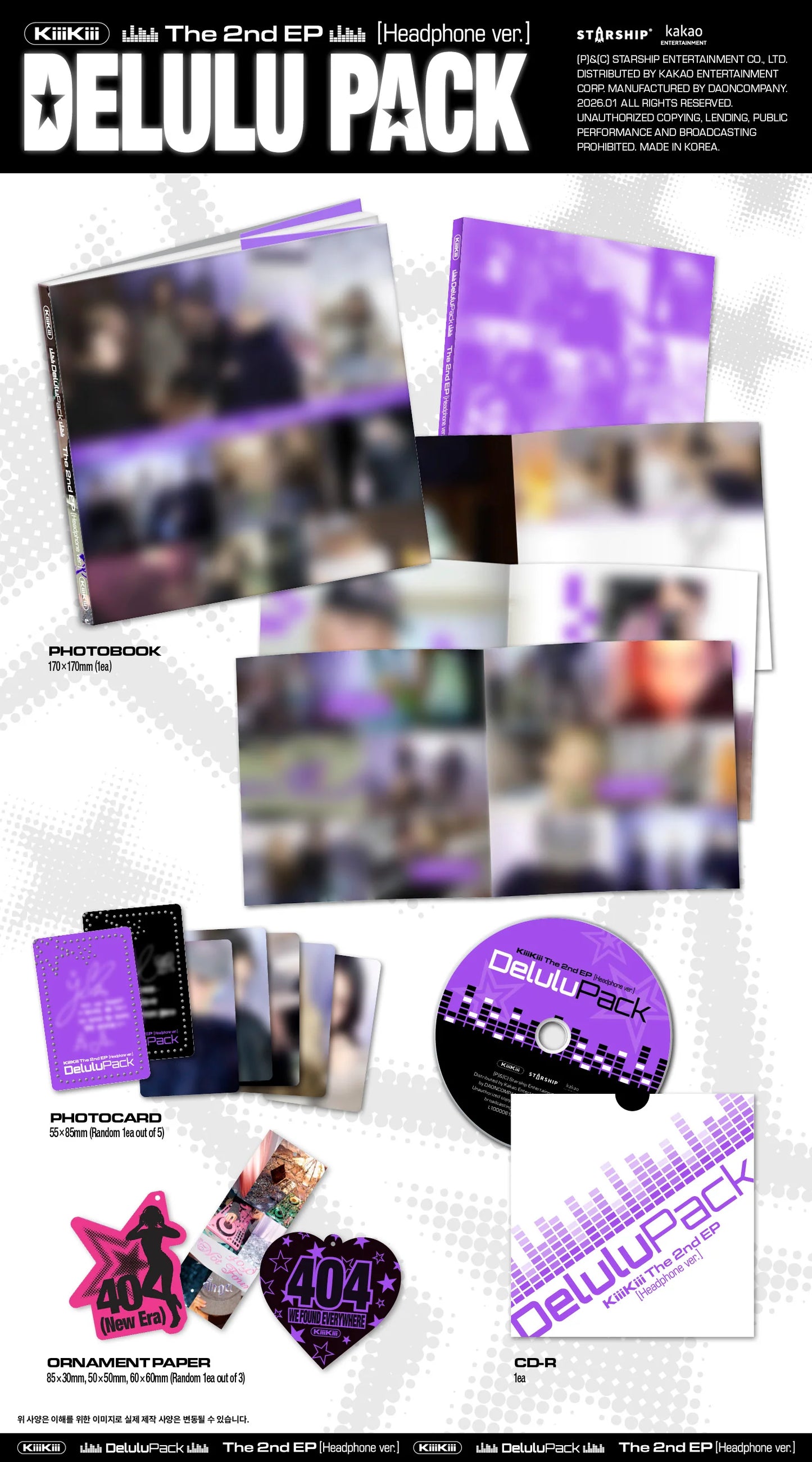 KiiiKiii - 2nd EP [Delulu Pack] Headphone. Version