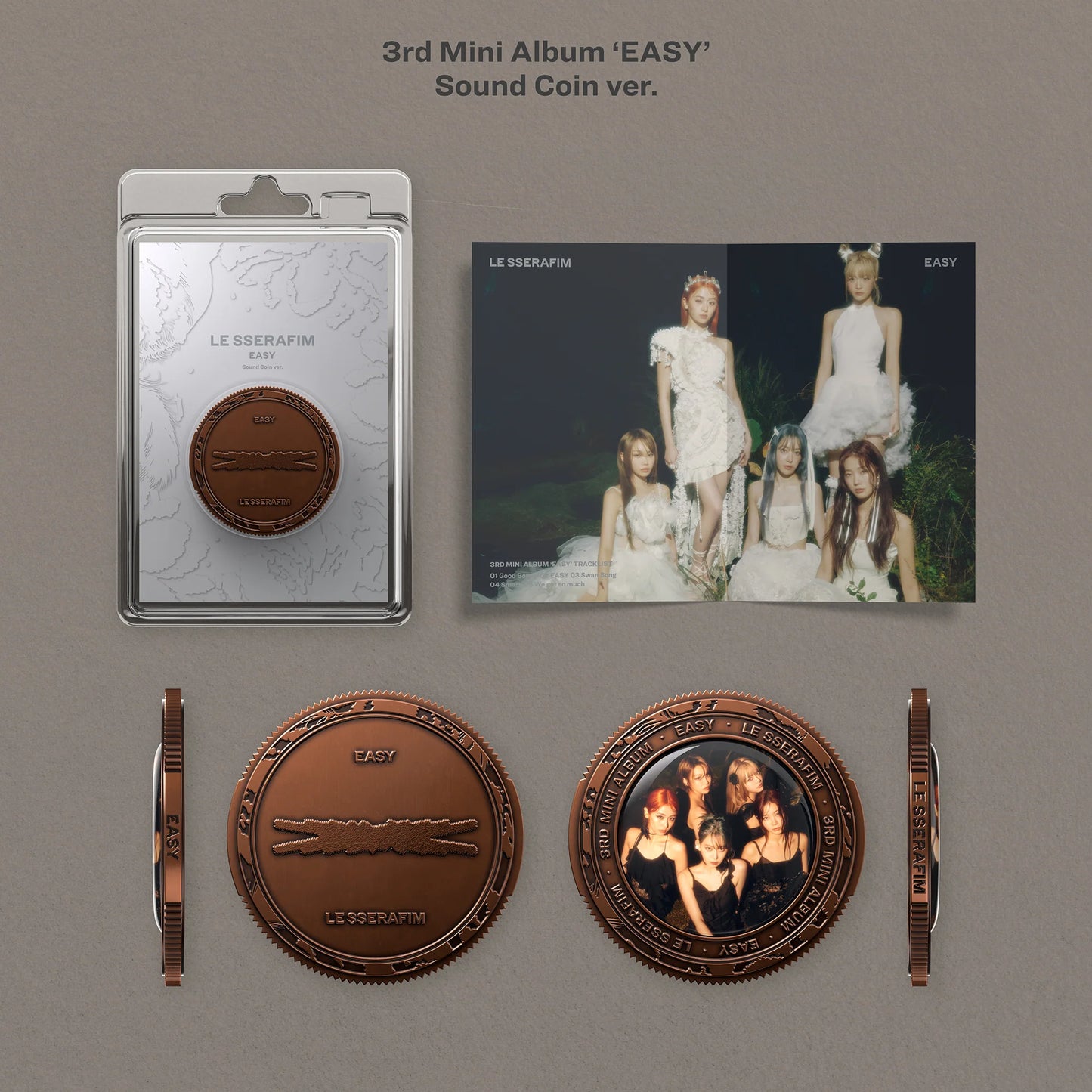 [PRE-ORDER] LE SSERAFIM - 3rd Mini Album [EASY] Sound Coin Ver.