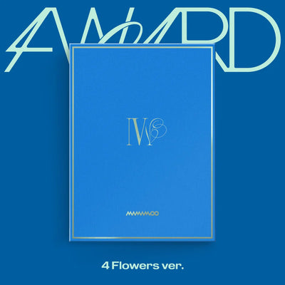 Blue album cover with 'MAMAMOO' logo on a blue background