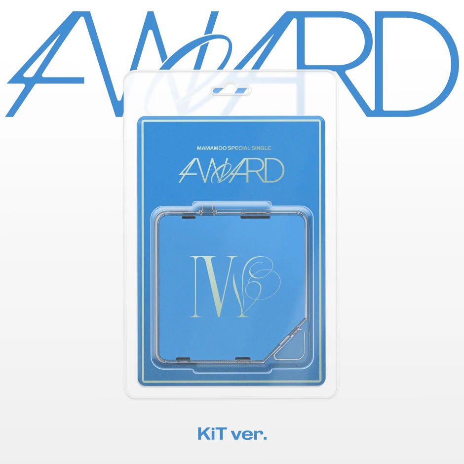 Blue and clear packaging of MAMAMOO's special single album with '4WARD' branding on a white background
