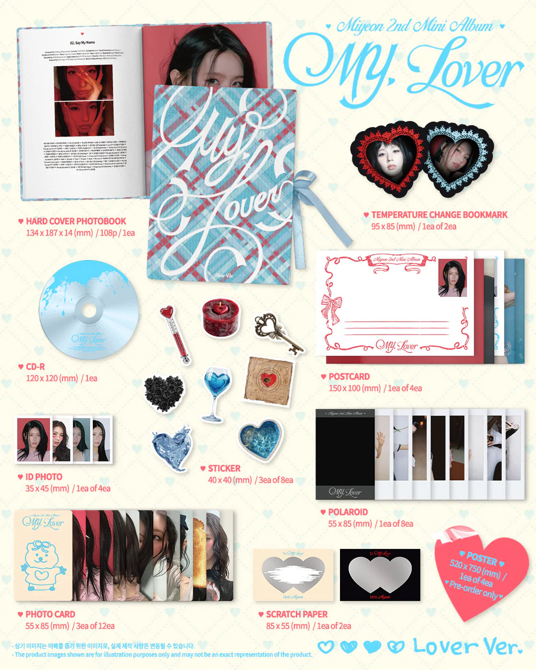 MIYEON - 2nd Mini Album [MY, Lover] Standard Ver.