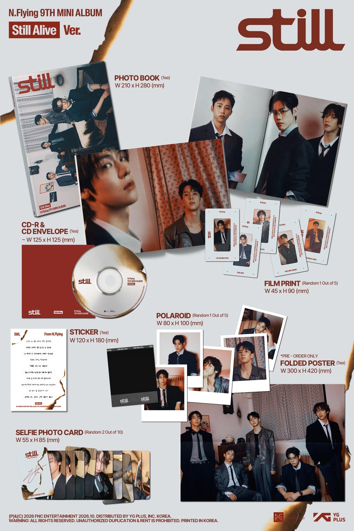 [PRE-ORDER] N.Flying - 9th Mini Album [Still] Photobook Ver.