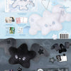 NCT Wish's Ode to Love album packaging with plush toys and promotional materials on a blue background