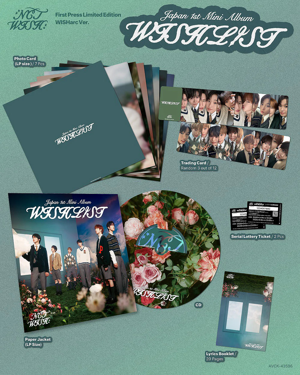 NCT WISH - Japan 1st Mini Album [WISHLIST] WISHarc Ver.