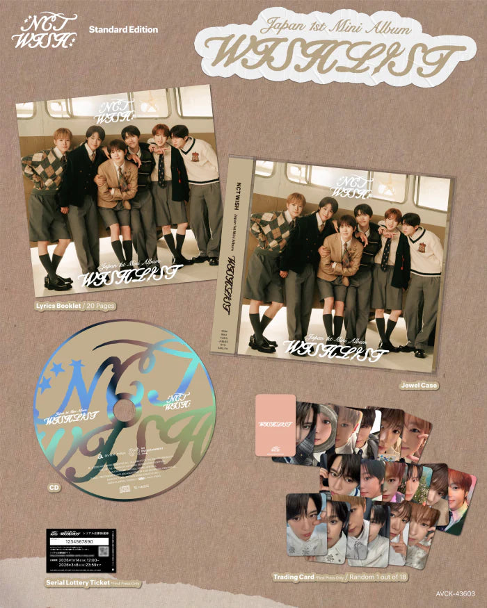 NCT WISH - Japan 1st Mini Album [WISHLIST] Standard Ver.