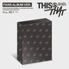 STRAY KIDS's This & That FANS album outbox with the group symbol on a gray background