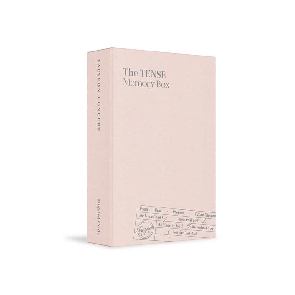 TAEYEON - [TAEYEON CONCERT The TENSE Memory Box] Digital Code
