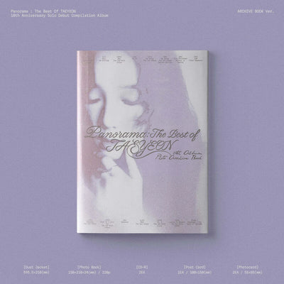 TAEYEON - [Panorama: The Best of TAEYEON] ARCHIVE BOOK Ver.