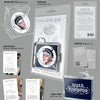 Promotional image of Taeyong's album packaging with various items included.
