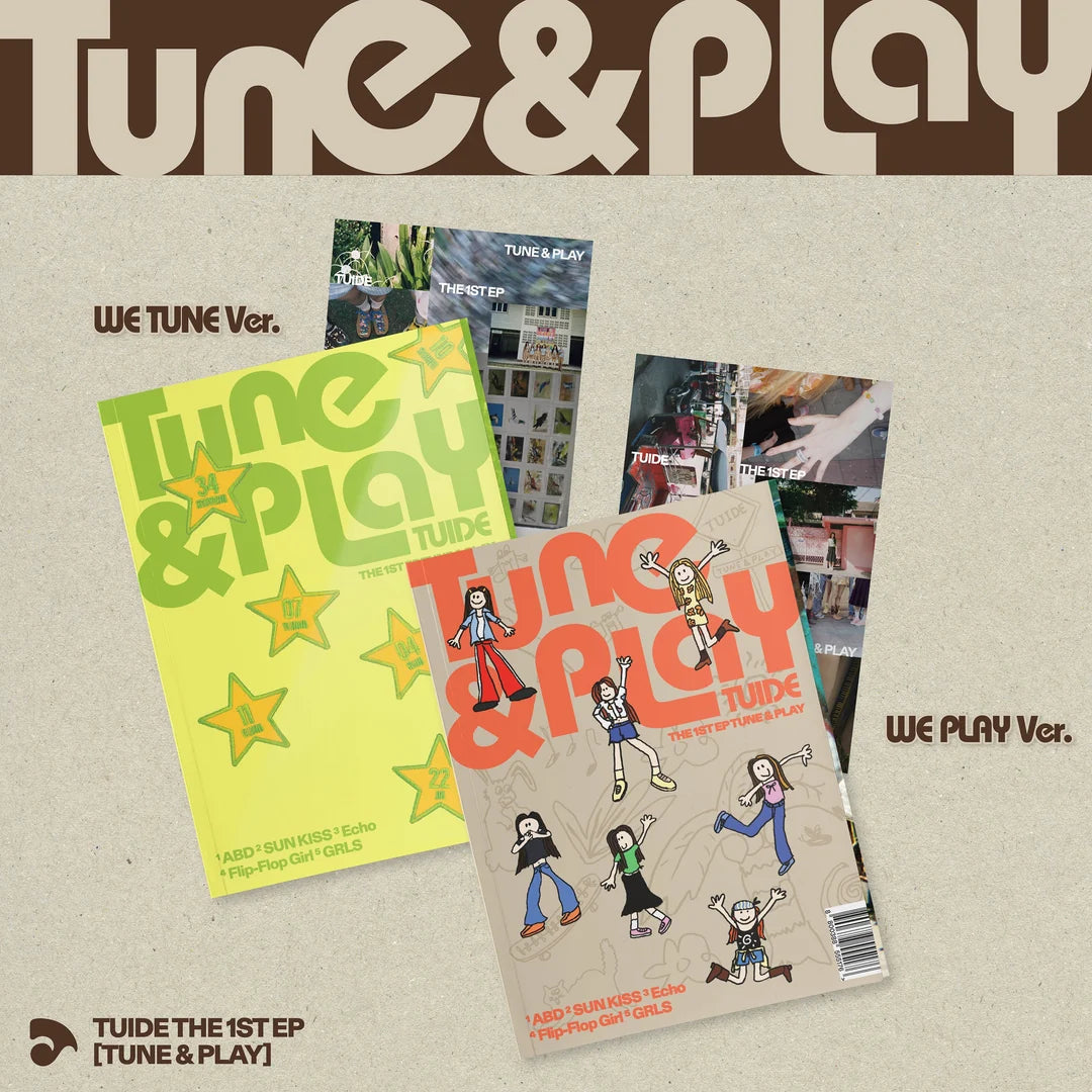 [PRE-ORDER] [SET] TUIDE - The 1st EP [TUNE & PLAY] Photobook Ver. + Weverse Albums Ver. + POB