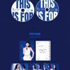 Promotional graphic for Twice's 'This is For' tour with concert images and text