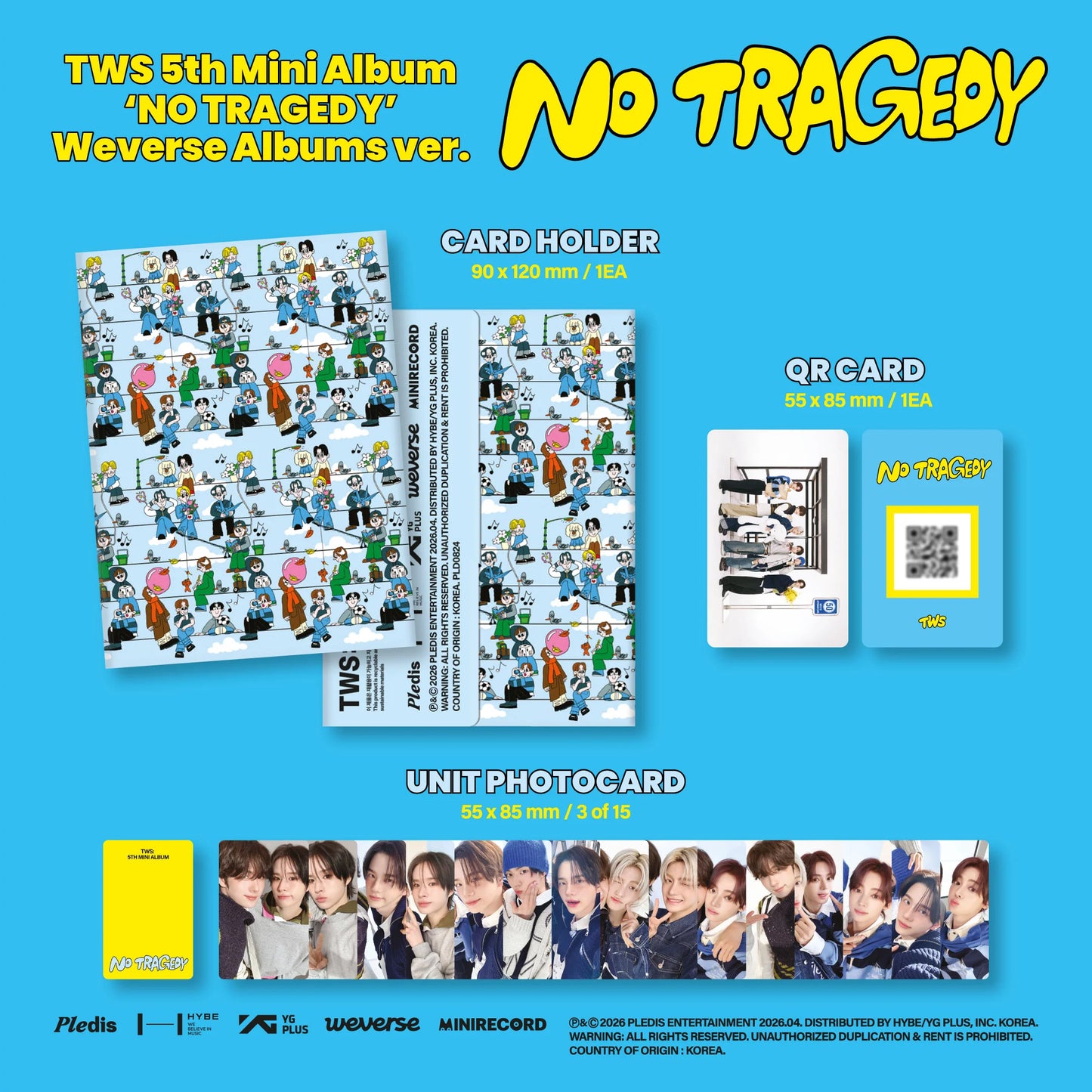 TWS - 5th Mini Album [NO TRAGEDY] Weverse Albums Ver.