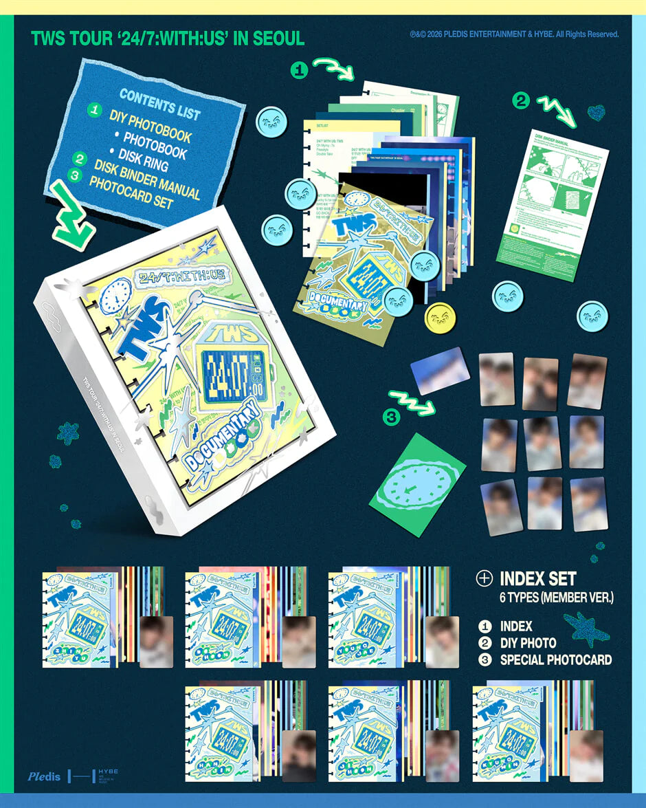 TWS - TWS TOUR [24/7:WITH:US] IN SEOUL + INDEX Set (Member Version)