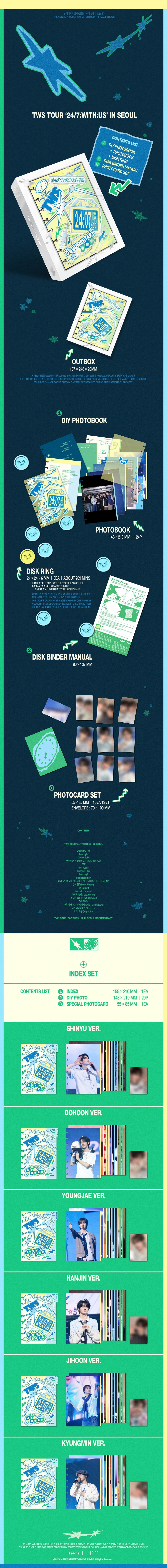 TWS - TWS TOUR [24/7:WITH:US] IN SEOUL + INDEX Set (Member Version)