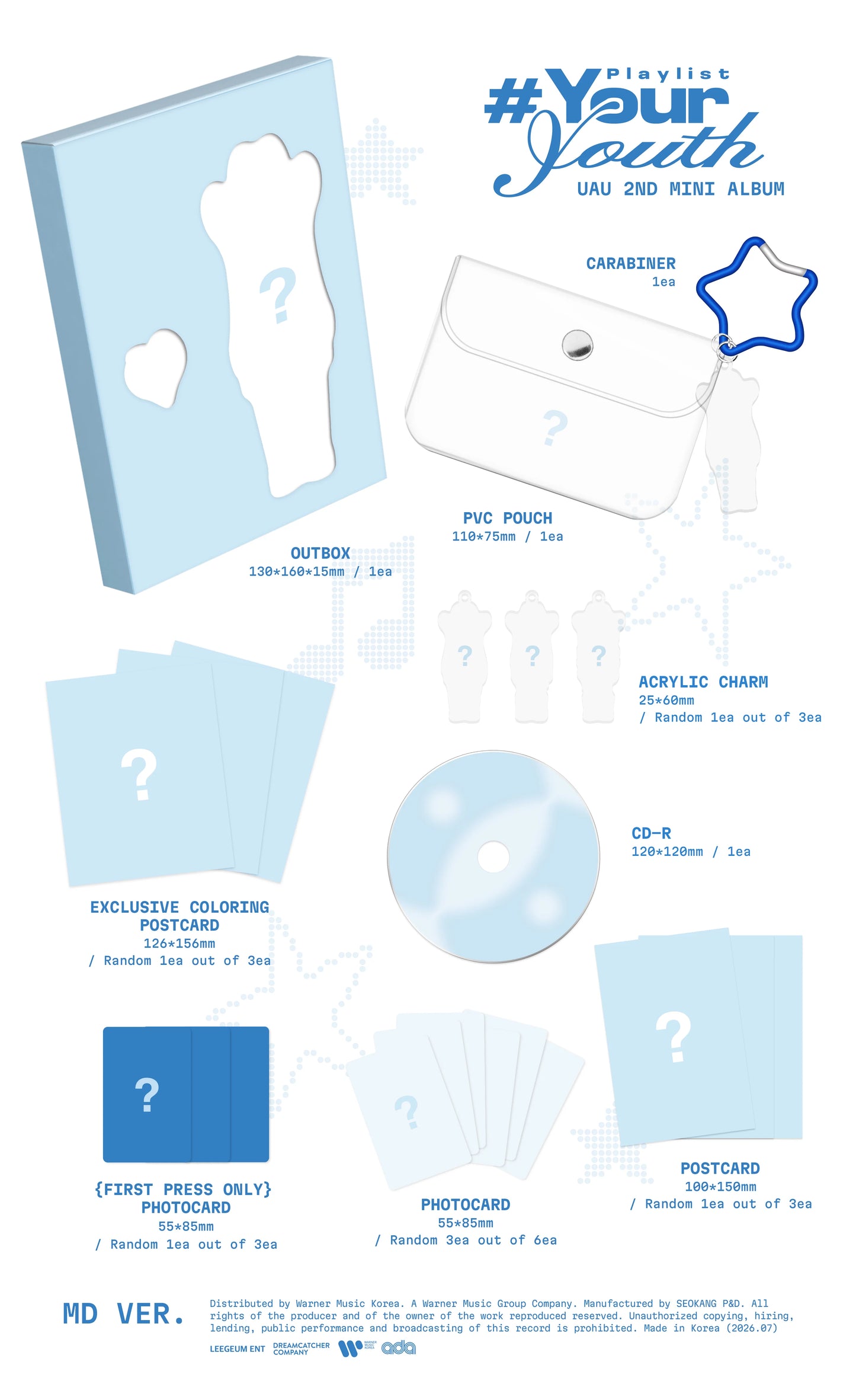 [PRE-ORDER] UAU - [Playlist #Your Youth] MD Ver.